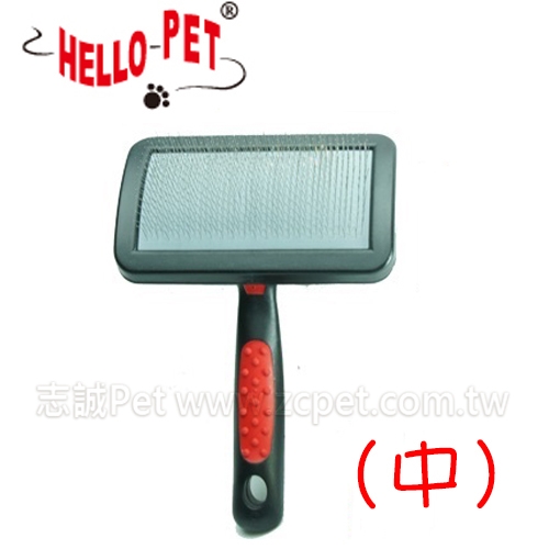 Hello Pet - A6 中彎殼針梳 ( 沾珠 )