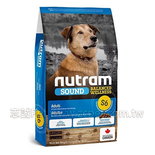 Nutram 紐頓 - S6/均衡健康系列/成犬/雞肉+南瓜 ( 2kg )