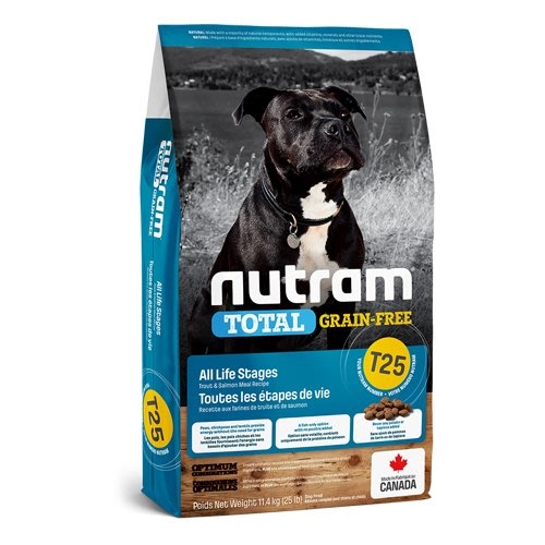 Nutram紐頓 - T25/無穀全能/潔牙犬/鮭魚 ( 11.4kg )
