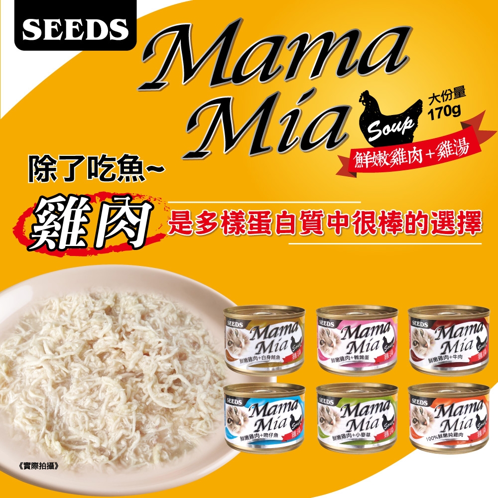 Mama Mia - 雞湯餐罐 貓湯罐 貓罐 大貓罐  ( 170g )