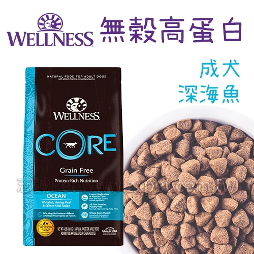 WELLNESS CORE - 無穀成犬/深海魚 ( 22磅 )
