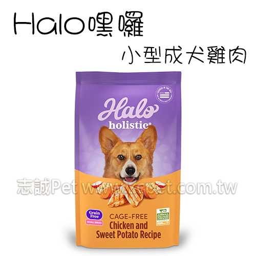 HALO 嘿囉 - 小型成犬飼料/無穀雞肉/較小顆粒 ( 10磅 )