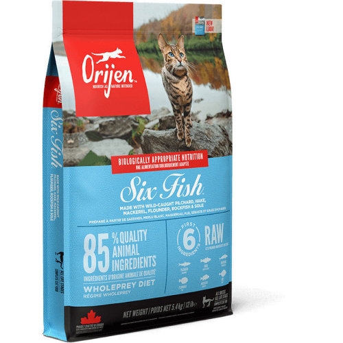 orijen 極緻饗宴/歐睿健 - 六種鮮魚貓無榖配方/野生漁獲+新鮮蔬果 ( 5.45kg )