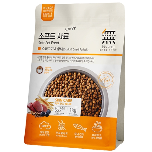 無IN - 頂級無穀軟飼料/鴨肉+鱈魚 1kg(250gx4)
