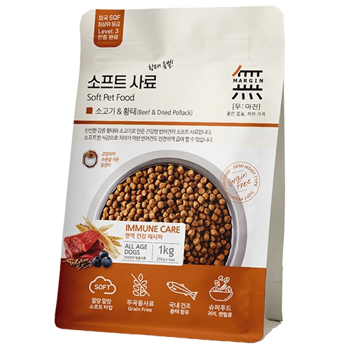 無IN - 頂級無穀軟飼料/牛肉+鱈魚 4.8kg(400gx12)
