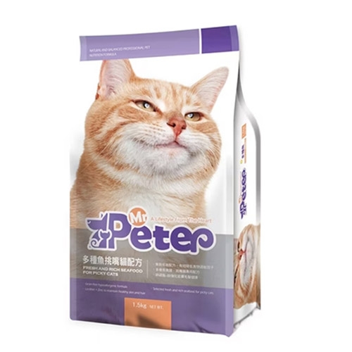 Mr.Petep 皮特先生 - 無穀貓糧/多種魚挑嘴貓飼料 ( 1.5kg )