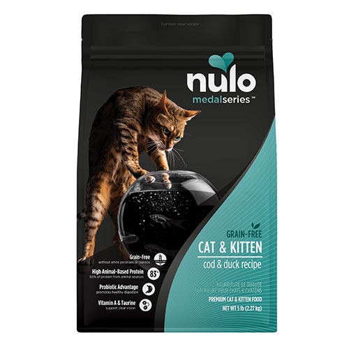 nulo 諾樂 - 無穀全齡貓飼料/鱈魚+鴨肉 ( 5磅 )