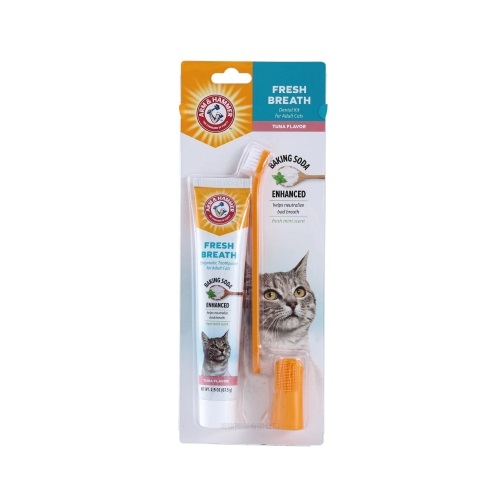 ARM & HAMMER 鐵鎚牌 - 易齒趣 貓用3合一潔牙套組/全效 ( 67.5g )