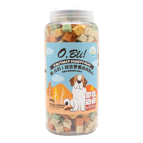  O,Bli! 噢,比利! - 犬用綜合營養肉肉點心 ( 500g )