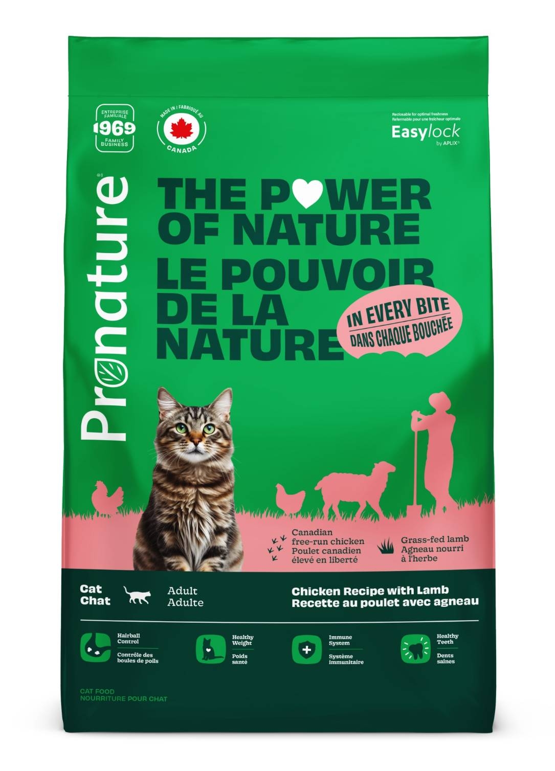 Pronature PRO 瑪丁創鮮 - 成貓飼料/雞羊雙拼配方 ( 400g )
