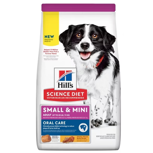 希爾思 - 小型及迷你犬成犬/口腔保健/雞肉.米配方 ( 1.81kg )