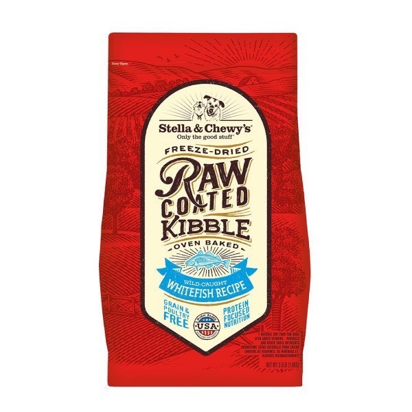 Stella&Chewys SC星益生趣 - 凍乾塗層無穀犬糧/生鮮白魚配方 ( 22磅 )